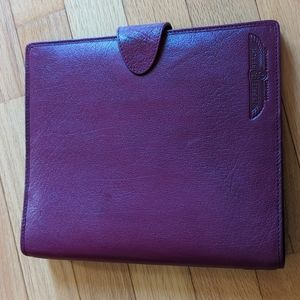 Leather binder.  Pebble Beach California.